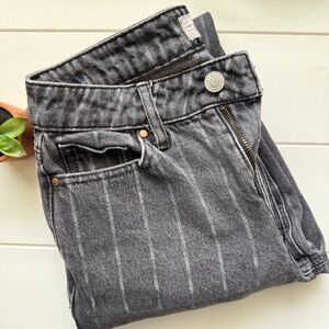 PacSun Women's Striped Gray Jeans
